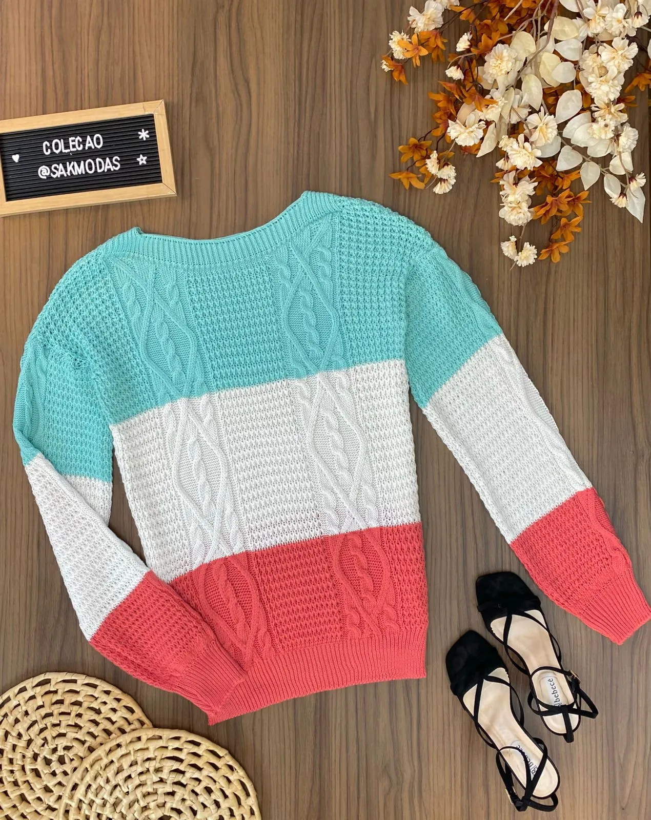 Blusa Canoa Tricolor 620219  (ES/C)