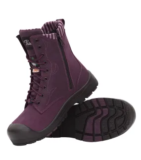 Bottes de sécurité à bout d'acier 358 mauve - Pilote et Filles