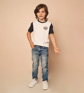 Camiseta Estampada Blanca  Para Niño Ref. 250041223