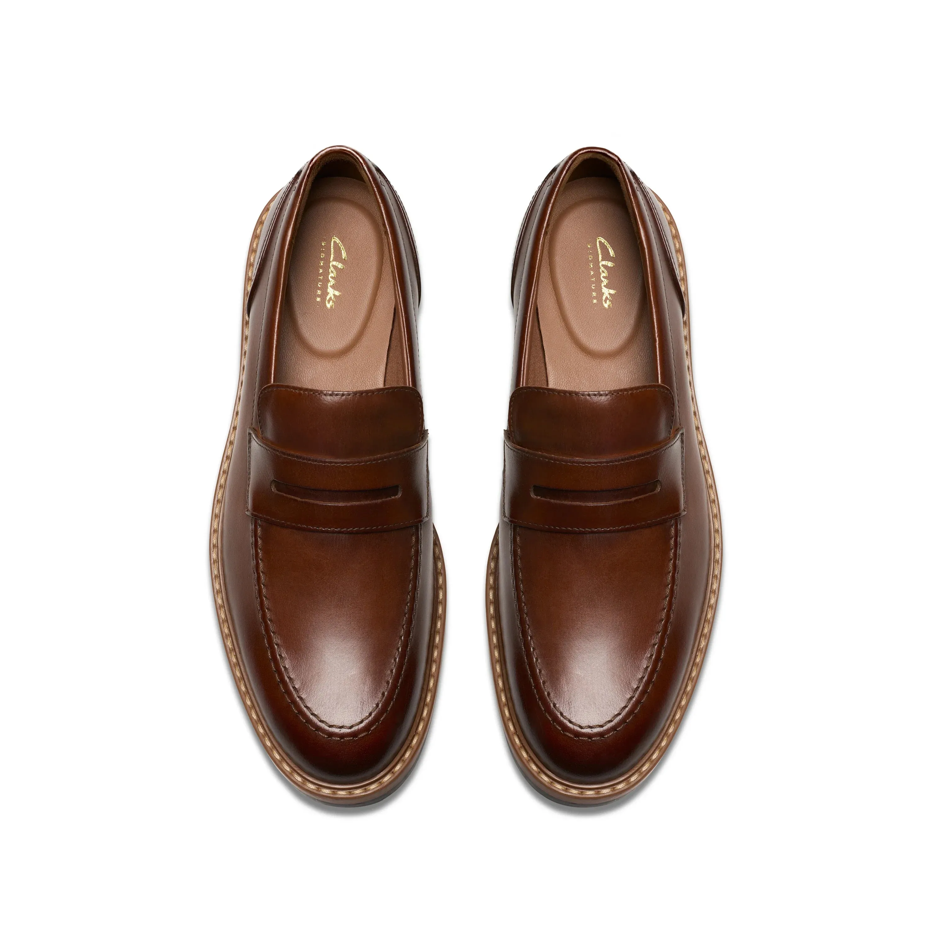 CLARKS | MOCASINES HOMBRE | ALDWIN STEP MID TAN LEATHER | BEIGE