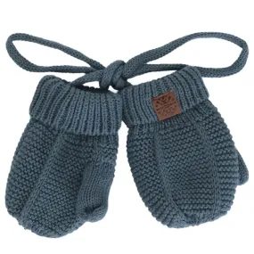 Cotton Knit Baby Mitten - Arctic Blue | CALIKIDS