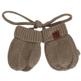 Cotton Knit Baby Mitten - Cashmere | CALIKIDS