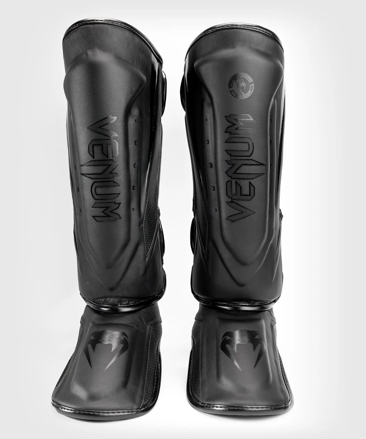 Espinilleras Venum Elite Evo - Negro/Negro