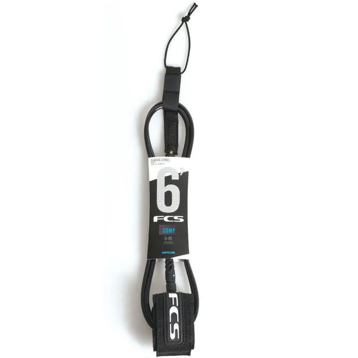 FCS CLASSIC COMP LEASH 6 BLACK