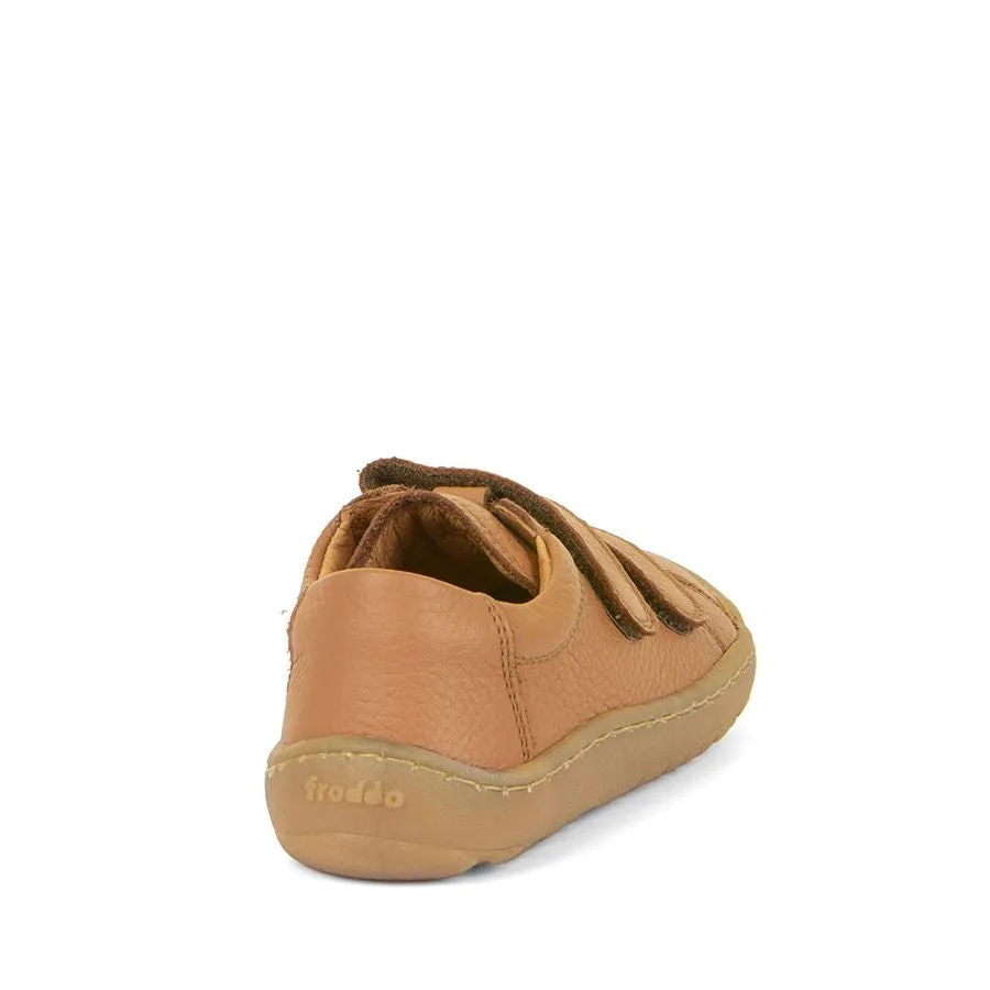 Froddo Barefoot Cuir Velcros Cognac