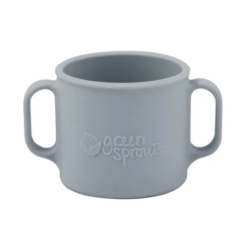 Green Sprouts Learning Cup Made From Silicone Grey