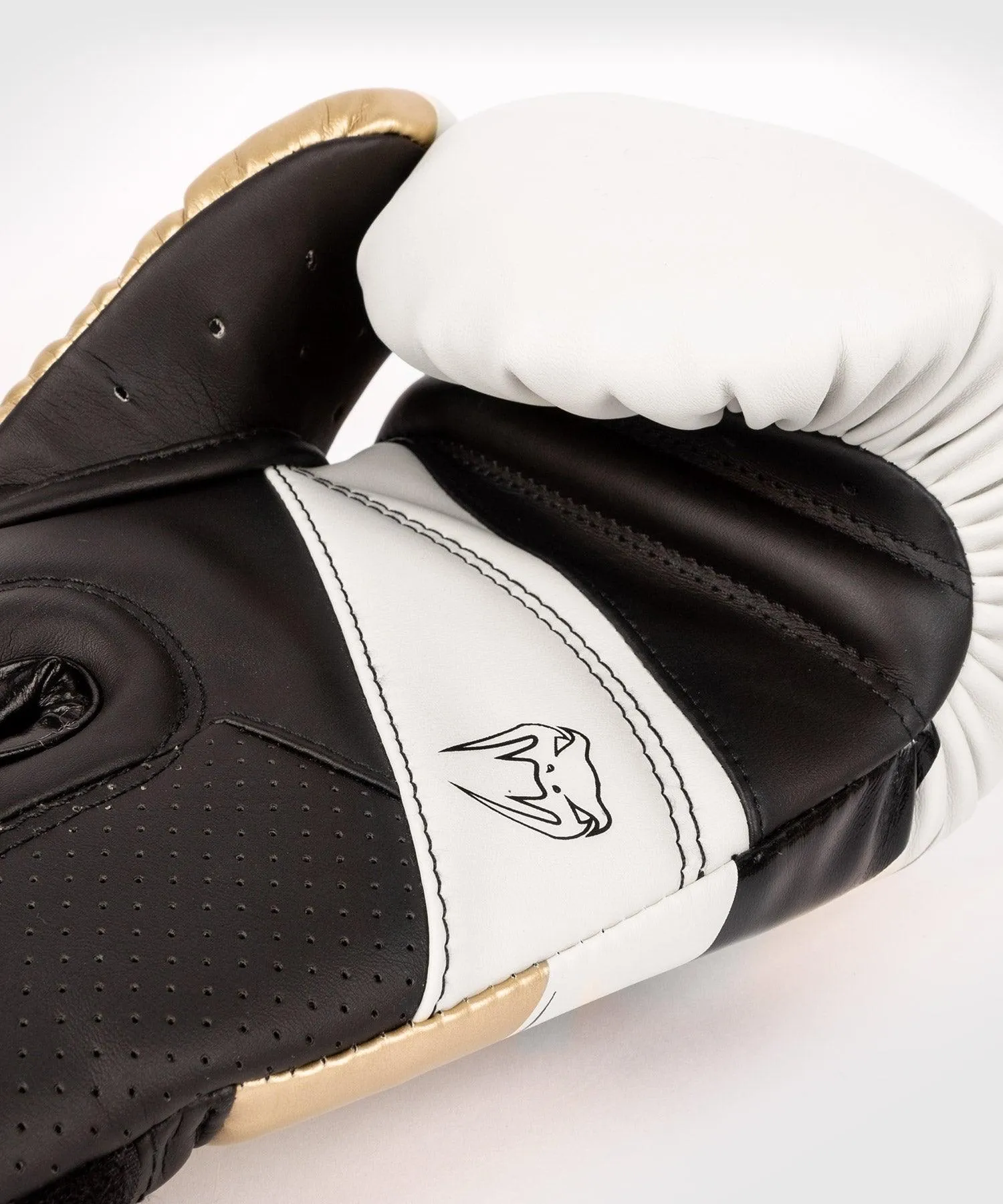 Guantes de boxeo Venum Elite Evo - Blanco/Dorado