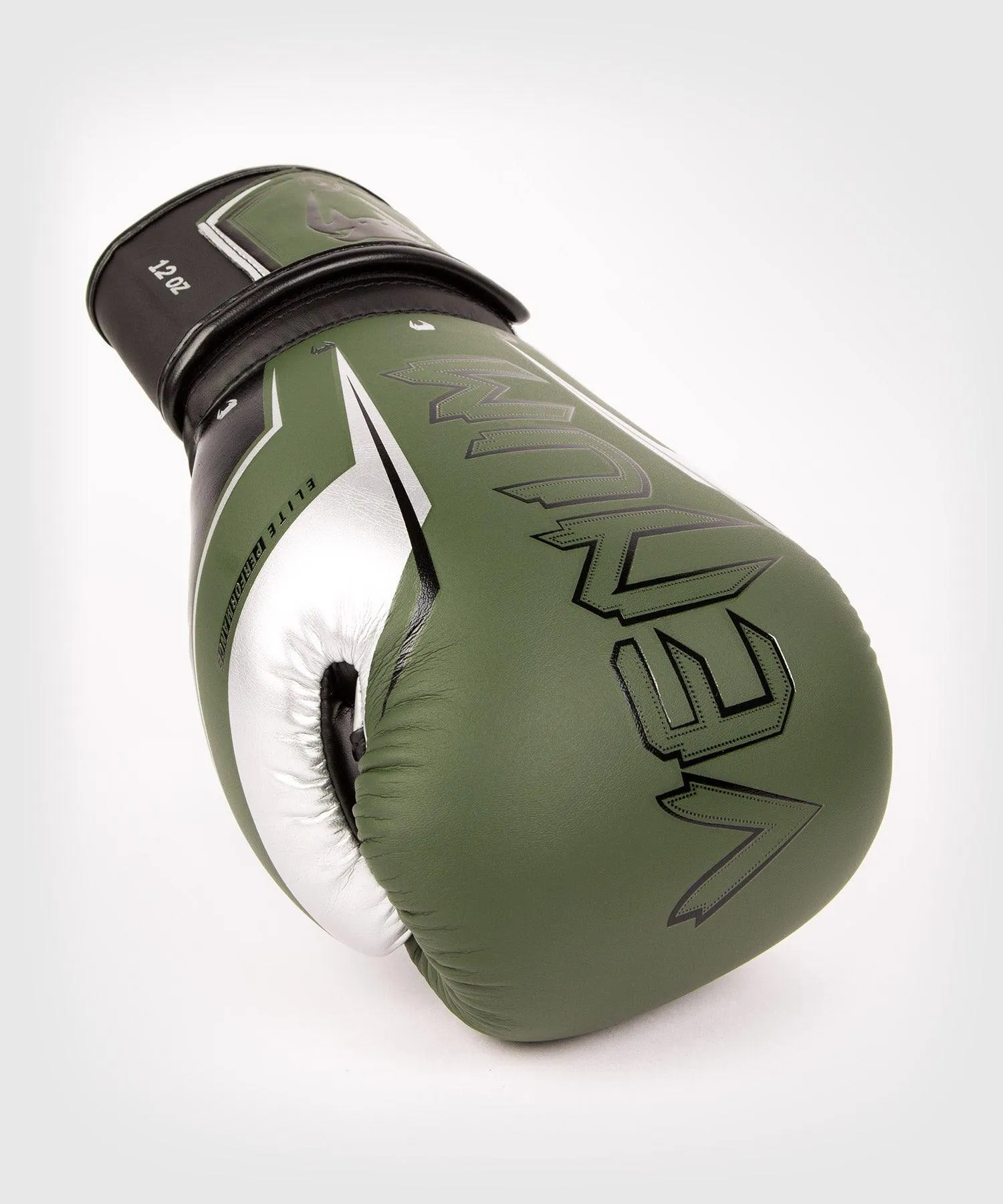 Guantes de boxeo Venum Elite Evo - Caqui/Plateado