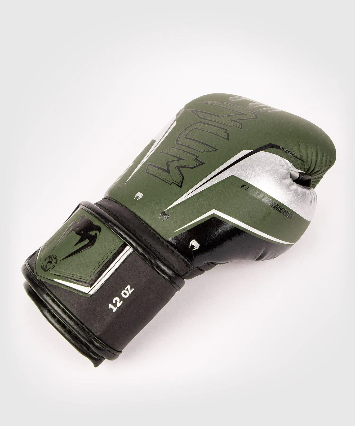 Guantes de boxeo Venum Elite Evo - Caqui/Plateado