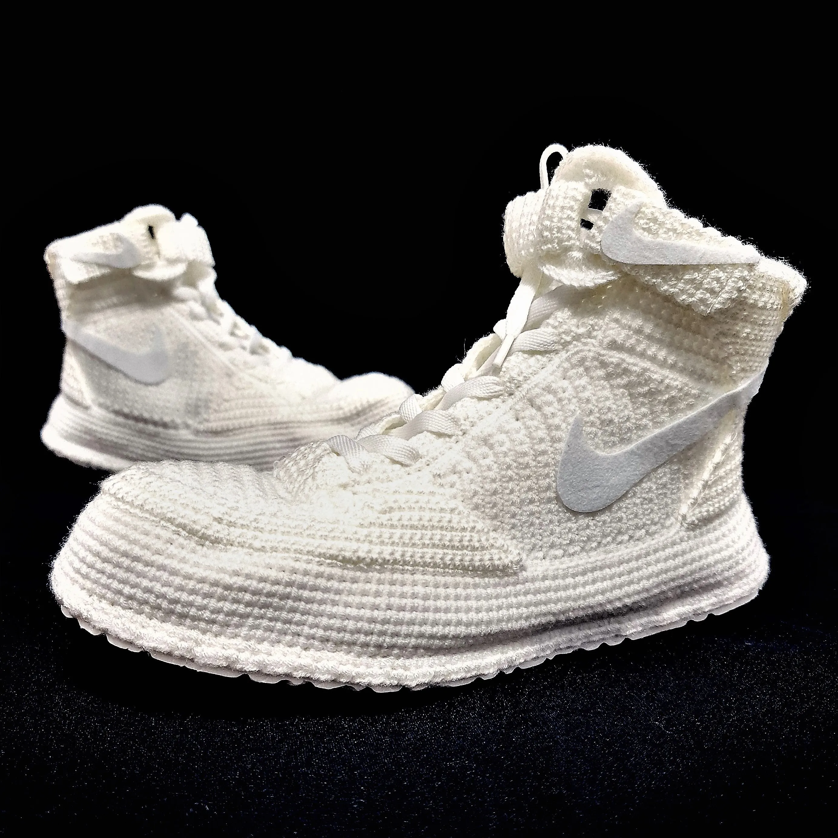 Jordan Force Sneakers Plush Slippers Custom Basketball Shoes Cute Warm All White Booties