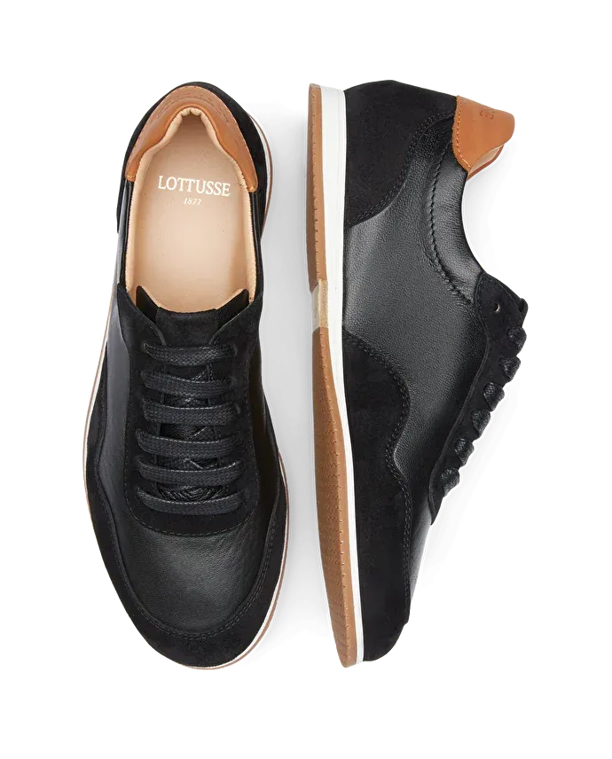 LOTTUSSE | SNEAKERS DE VESTIR MUJER | SNEAKERS MANCOR | NEGRO