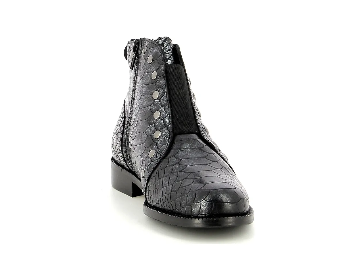 MAROLI 7553 Noir Argent Bottines