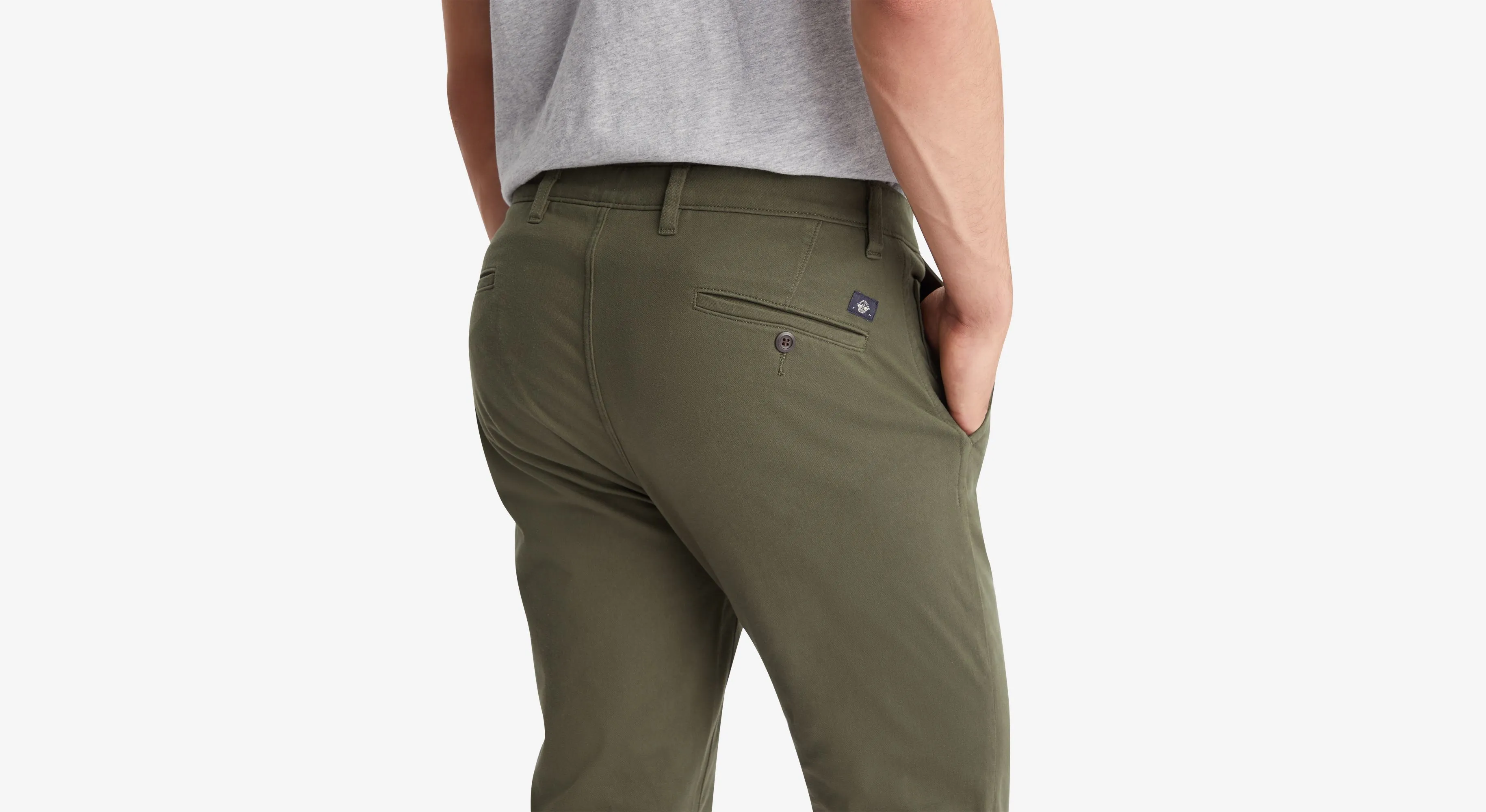 Men's Skinny Fit Supreme Flex Alpha Khaki Pants