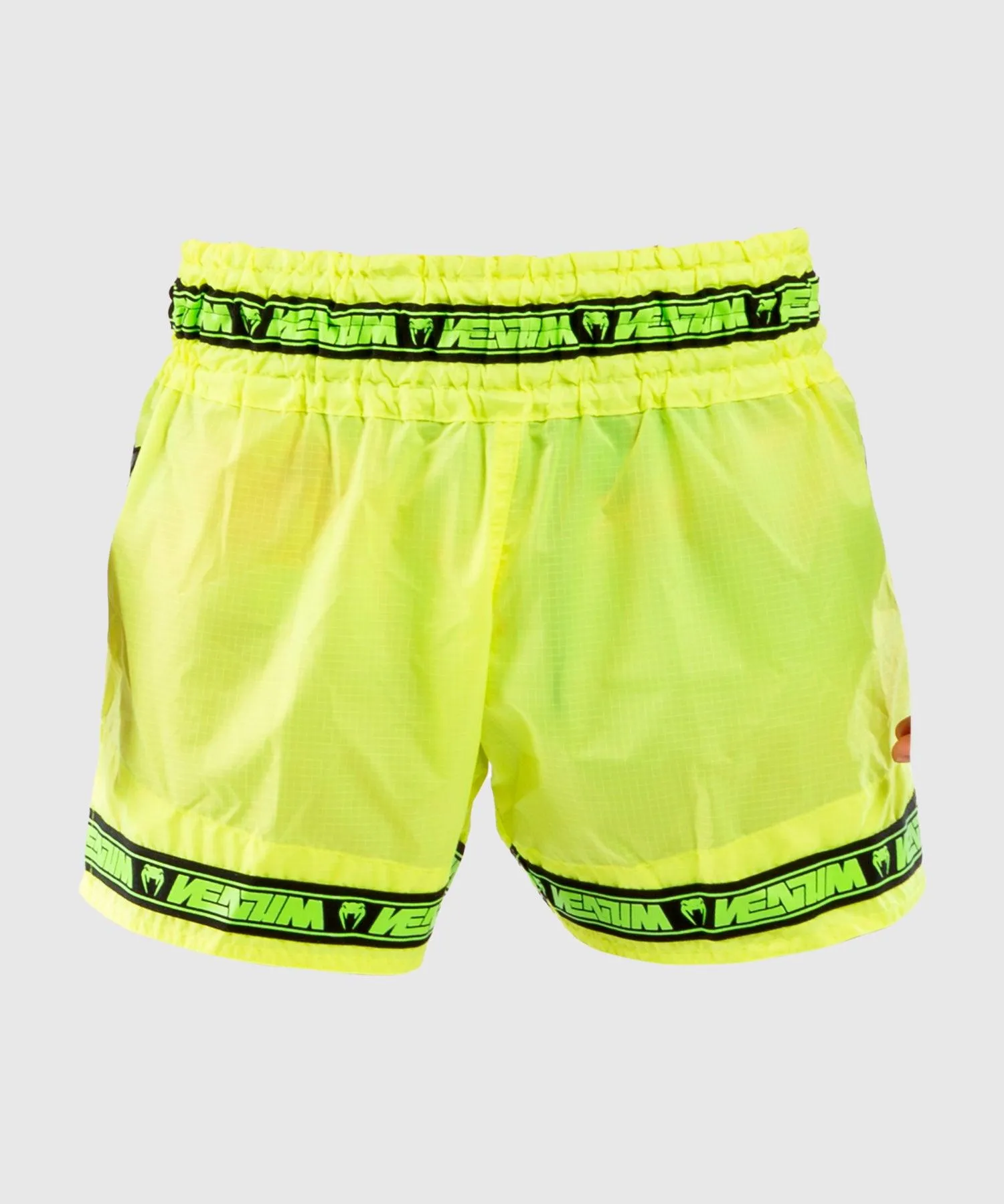 Pantalones cortos Venum Muay Thai Parachute - Amarillo neón