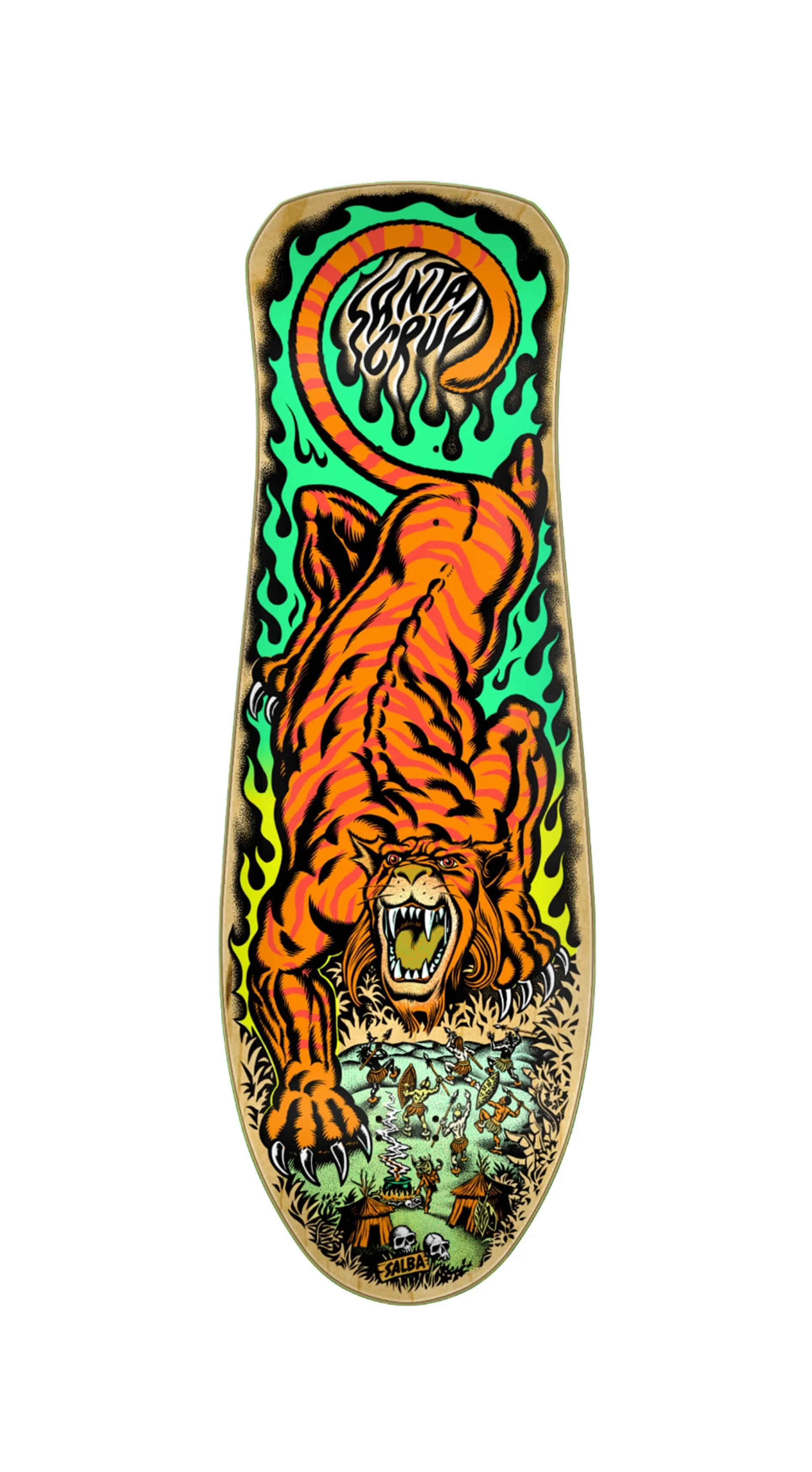 Santa Cruz Salba Tiger Reissue 10.3in x 31.1in  Reissue  Skateboard Deck- Tabla Skate