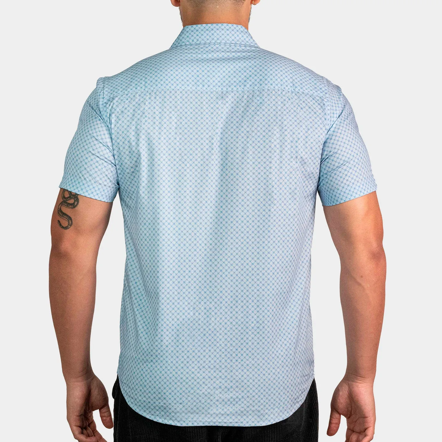 Short Sleeve Patch Para Hombre